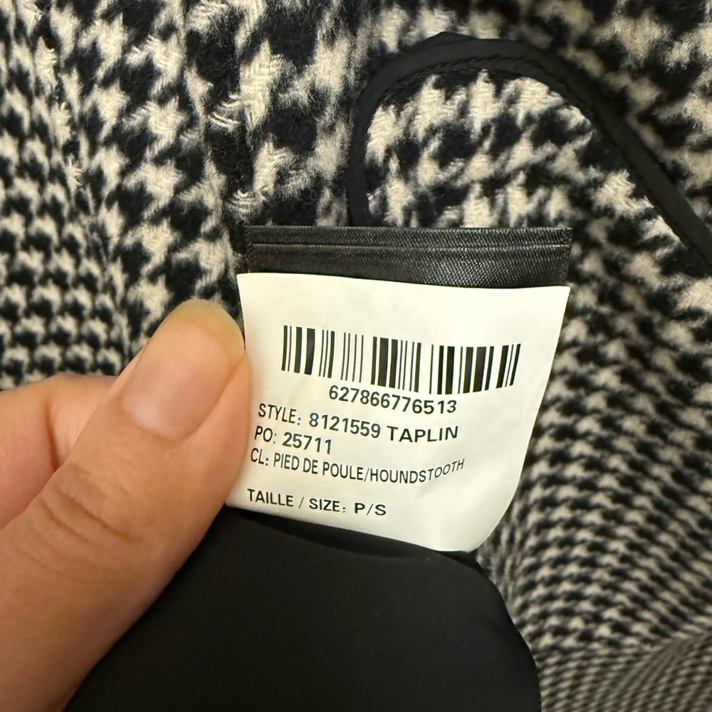 RUDSAK TAPLIN WOMEN'S WOOL COAT WITH LEATHER SLEEVES! Brandnew tag attached 695$ - Picture 9 of 10